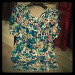 Colorful Print Blouse