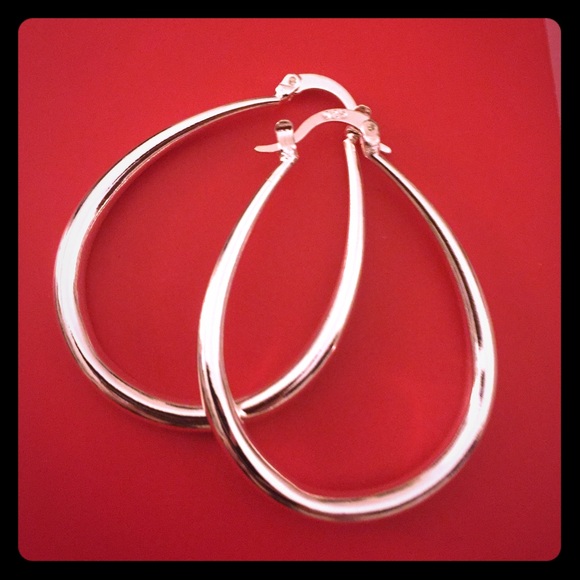 Elegant Sterling Silver Hoops