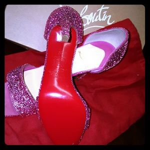 Christan louboutin swarovski crystal shoes