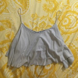 Express Indigo Flow Crop Top