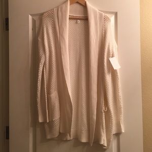 Cozy White Knit Cardigan