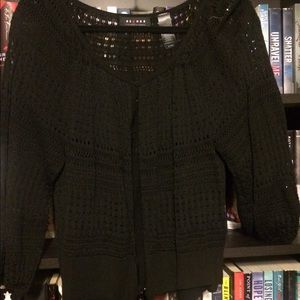 Cover up, cropped black cardigan