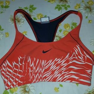 Nike orange sports bra