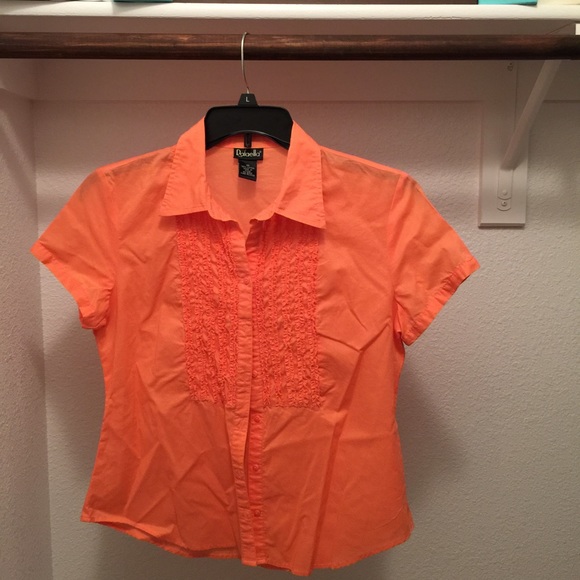 Button Down Ruffle Shirt - Picture 1 of 1