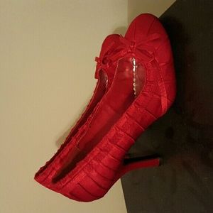 Pinup Inspired Red Heels