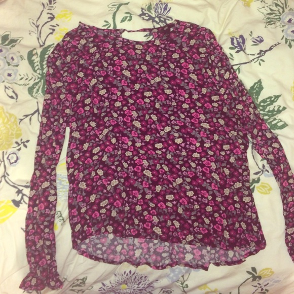 Floral long sleeve shirt