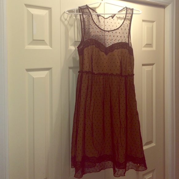 Sheer black and gold dress