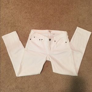 J. Crew white skinny jeans