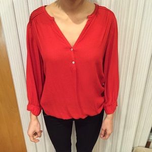 Zara red blouse