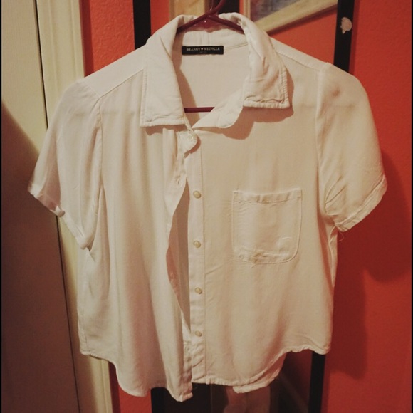 White Brandy Melville Button-Up