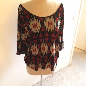 Tribal Print Top