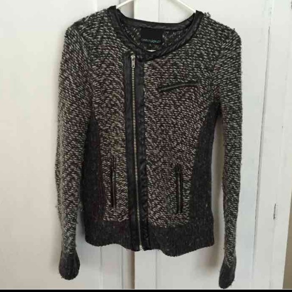 Cynthia Rowley Side Zipper Sweater