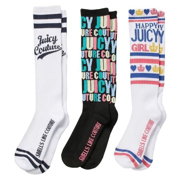 Juicy Couture limited edition knee high tube socks
