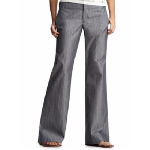 Gap low-rise pinstripe dress trousers size 10 new