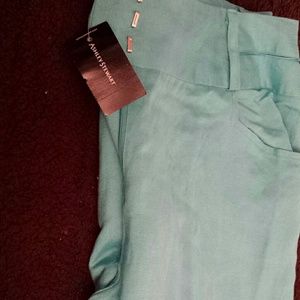 Ashley Stewart Wide Leg Linen Pants