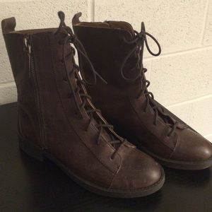 Nine West low combat boots