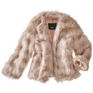 Target Blush Fur Coat- size S - new with tags!