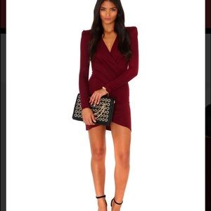 NWT BURGUNDY MISSGUIDED DRESS