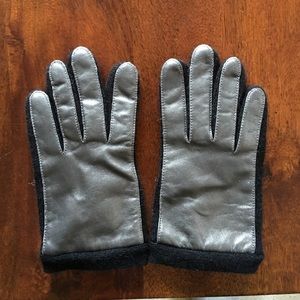 Club Monaco leather gloves with wool/cashmere