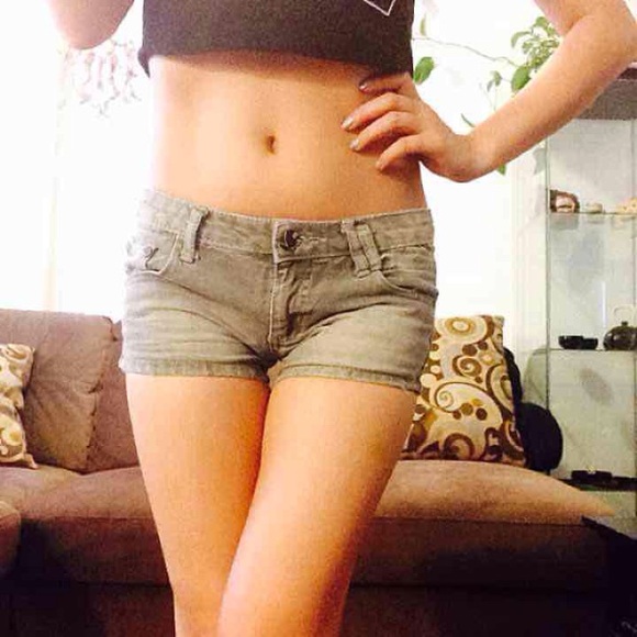 Cute Grey Jean Shorts