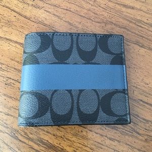 Charcoal/Slate Coach Wallet