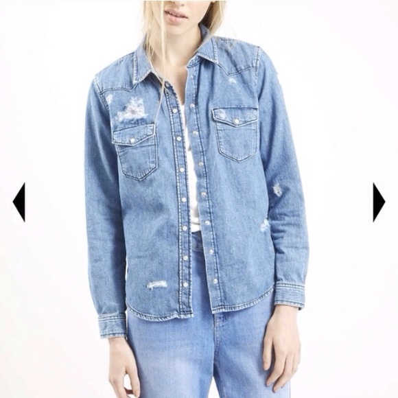 Topshop Denim Shirt