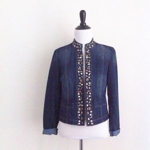 Jeweled Denim Jacket