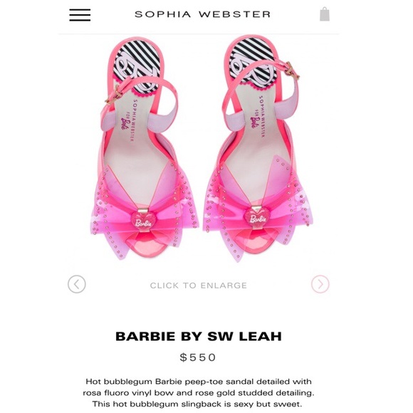 🎈SOLD🎈 Sophia Webster Barbie Leah Shoes