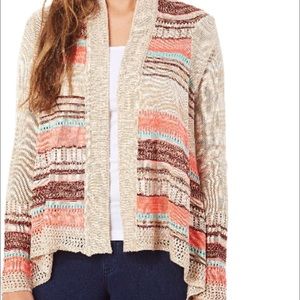 Open front draped Cardigan