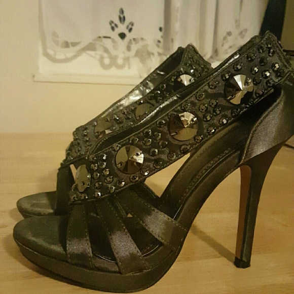 Charcoal Grey Dressy Heels