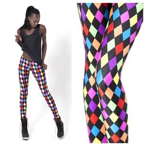 Black Milk Rainbow Jester leggings