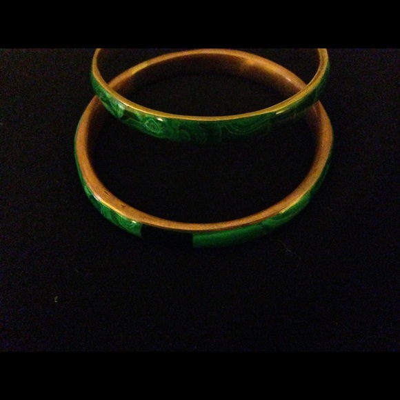 Malachite bangles