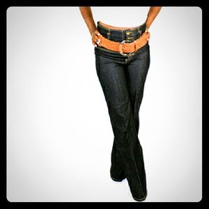High waist wide leg jeans
