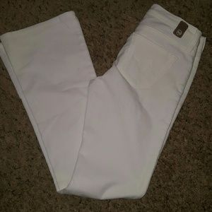 AG white bootcut jeans "the angel"