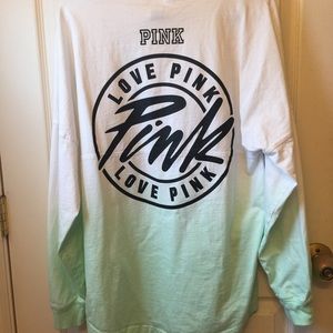 Mint ombré crew
