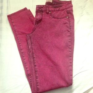 l.e.i maroon Emma jeggings ❣
