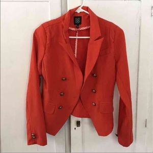 Bright orange blazer