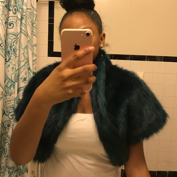 Blue Fur Vest - Picture 3 of 3