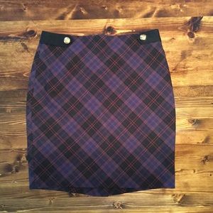 Plaid Pencil Skirt from The Limited