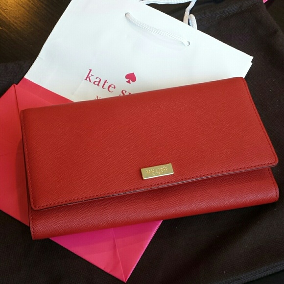 New Kate Spade wallet organizer Pillboxred Phoenix