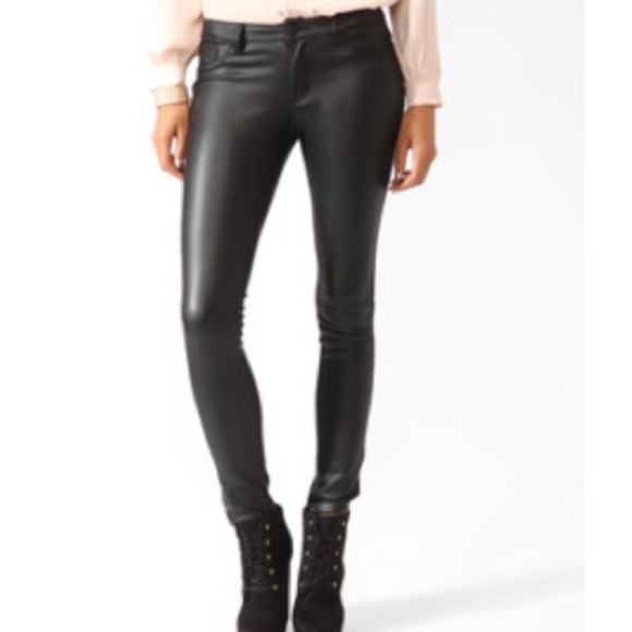 Forever 21 faux leather pants