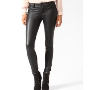 Forever 21 faux leather pants