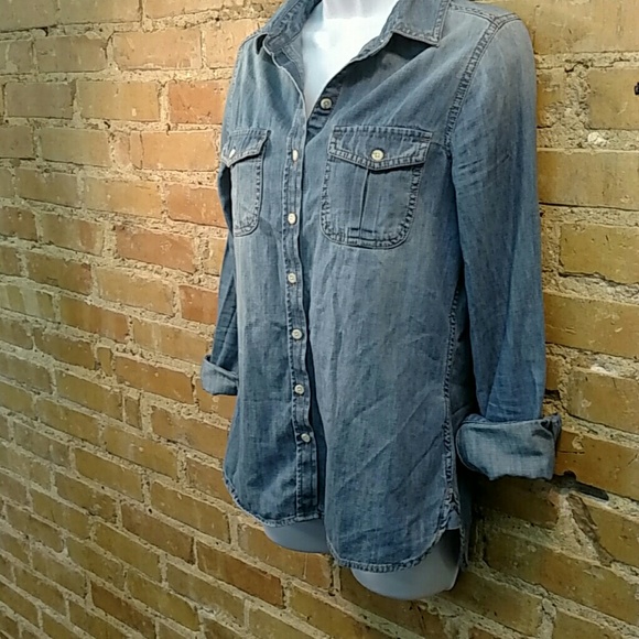 Classic denim button down