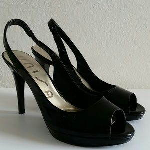UNISA UNDAVINA Black slingbacks