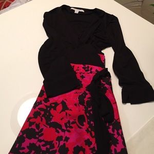 DVF Amelia Dress in Pink Poppy