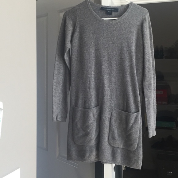 French connection grey sweater dress