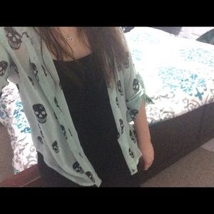 Collared Skull Shirt
