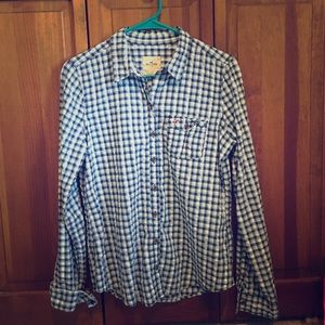 Hollister Plaid Button up Shirt
