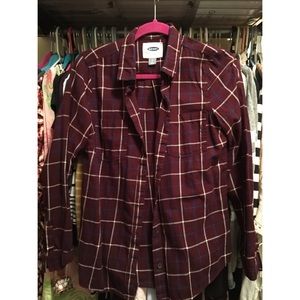 Plaid button down sold