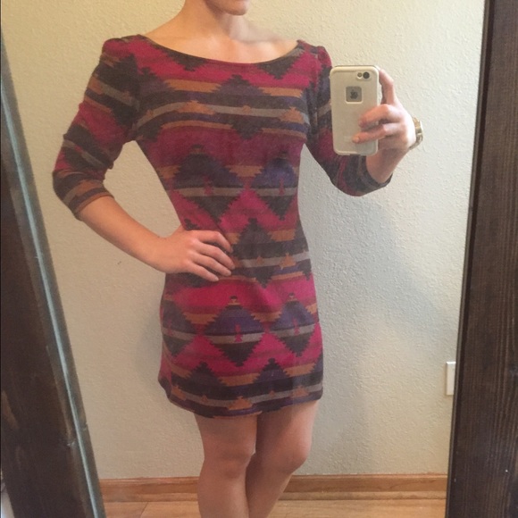 3/4 length light weight sweater dress